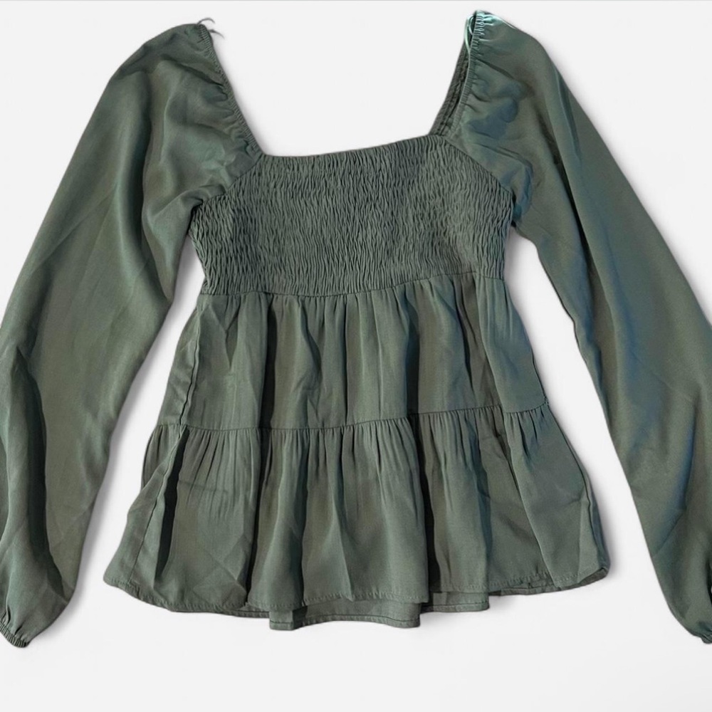 Sage Green Blouse